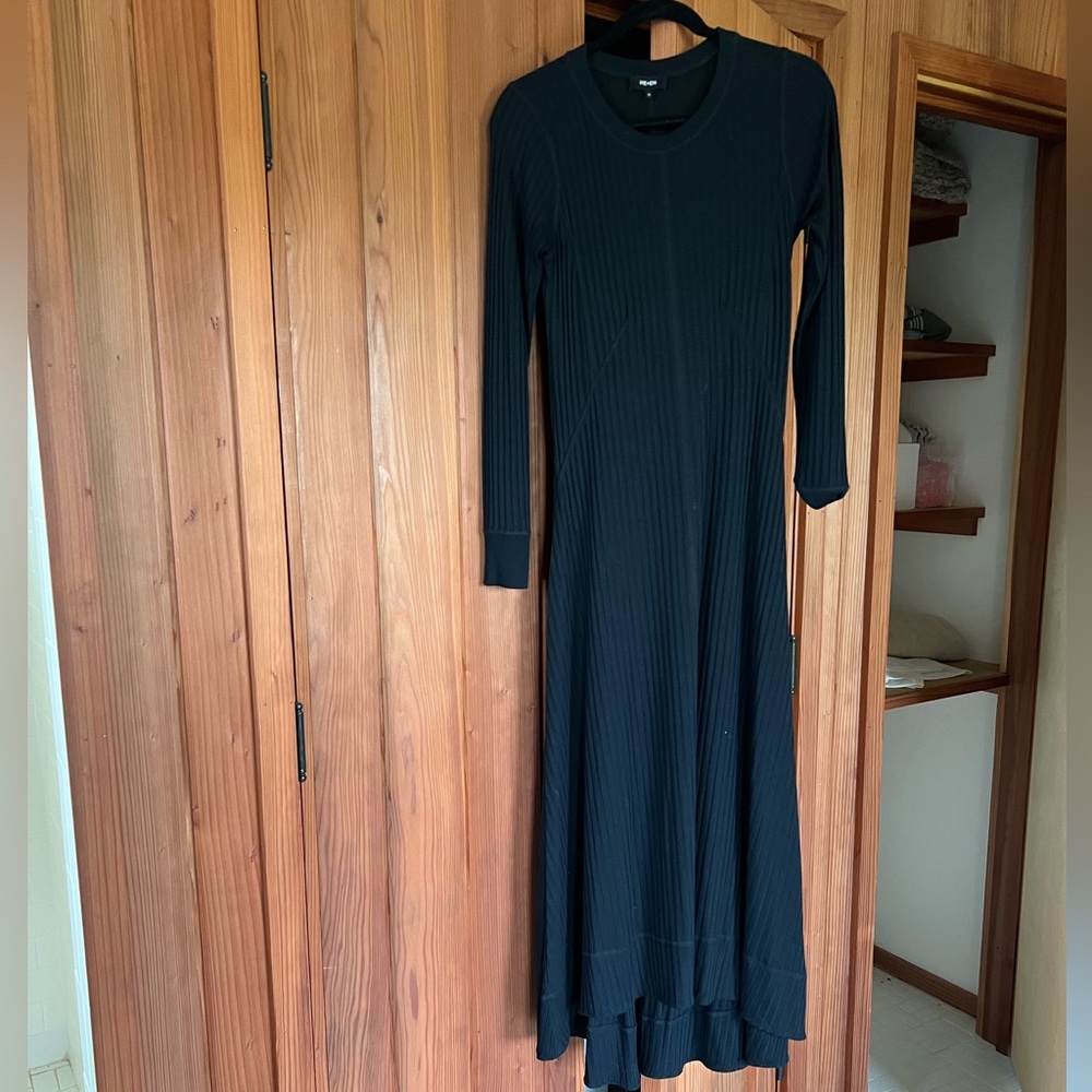 ME + EM black knit dress, fall 2019
